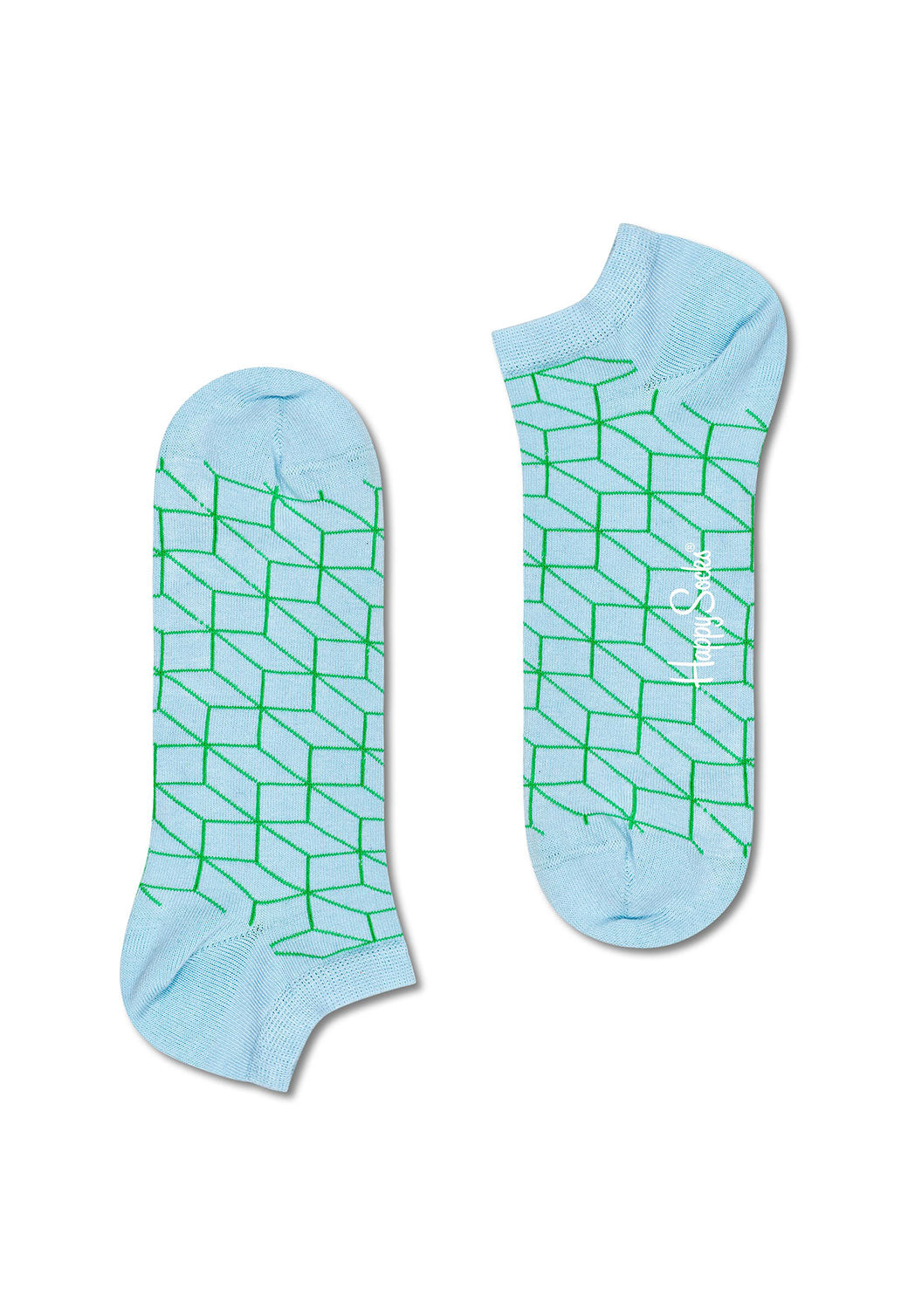 Light Blue זוג גרבי עקביות בהדפס גיאומטרי HAPPY SOCKS