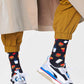 Light Gray זוג גרביים בהדפס המבורגר HAPPY SOCKS