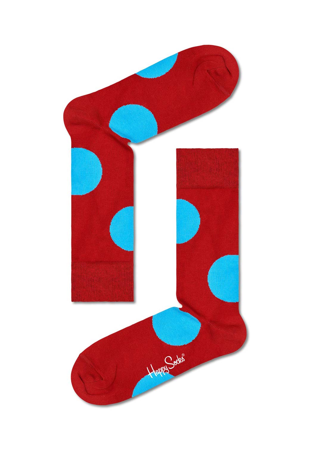 Firebrick זוג גרביים בהדפס נקודות HAPPY SOCKS