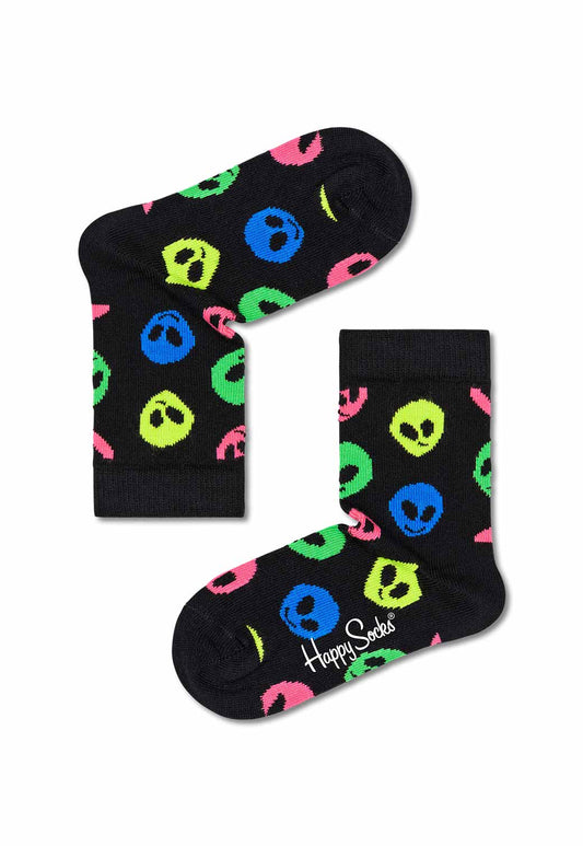 Black זוג גרביים חייזרים | ילדים HAPPY SOCKS