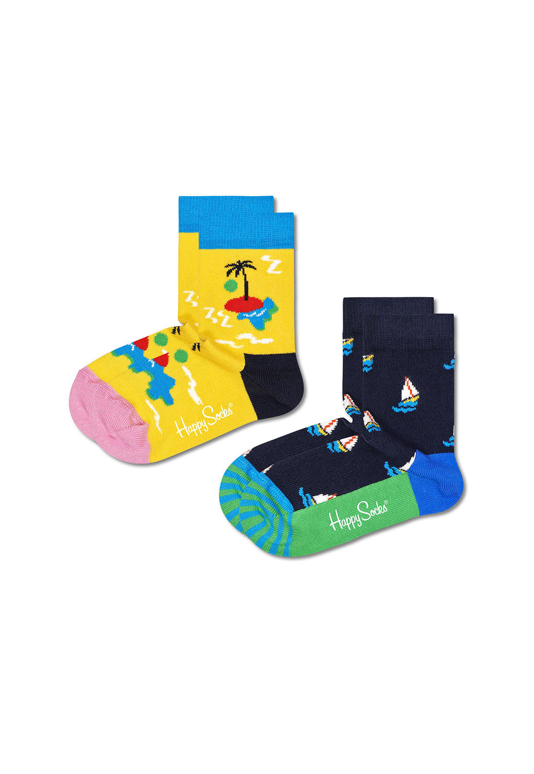 Light Goldenrod מארז גרביים צבעוני לילדים | 2 זוגות HAPPY SOCKS