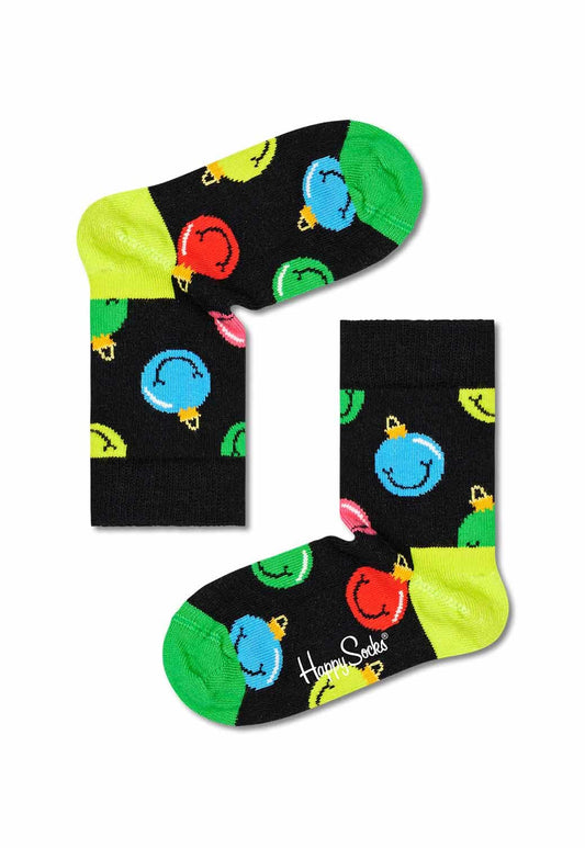 Black זוג גרביים בהדפס | ילדים HAPPY SOCKS