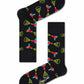 Black זוג גרביים בהדפס צבעוני HAPPY SOCKS