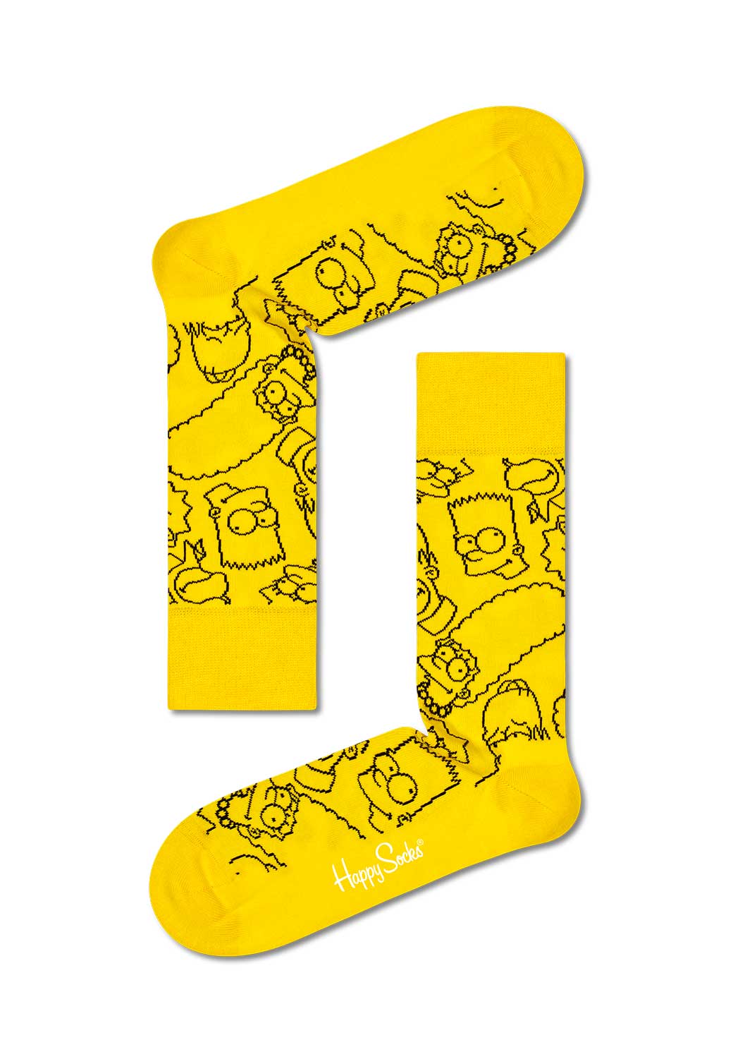 Gold זוג גרביים לגברים The Simpsons HAPPY SOCKS