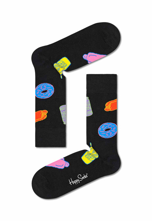 Black זוג גרביים לגברים The Simpsons HAPPY SOCKS