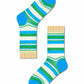 Antique White זוג גרביים בהדפס פסים HAPPY SOCKS