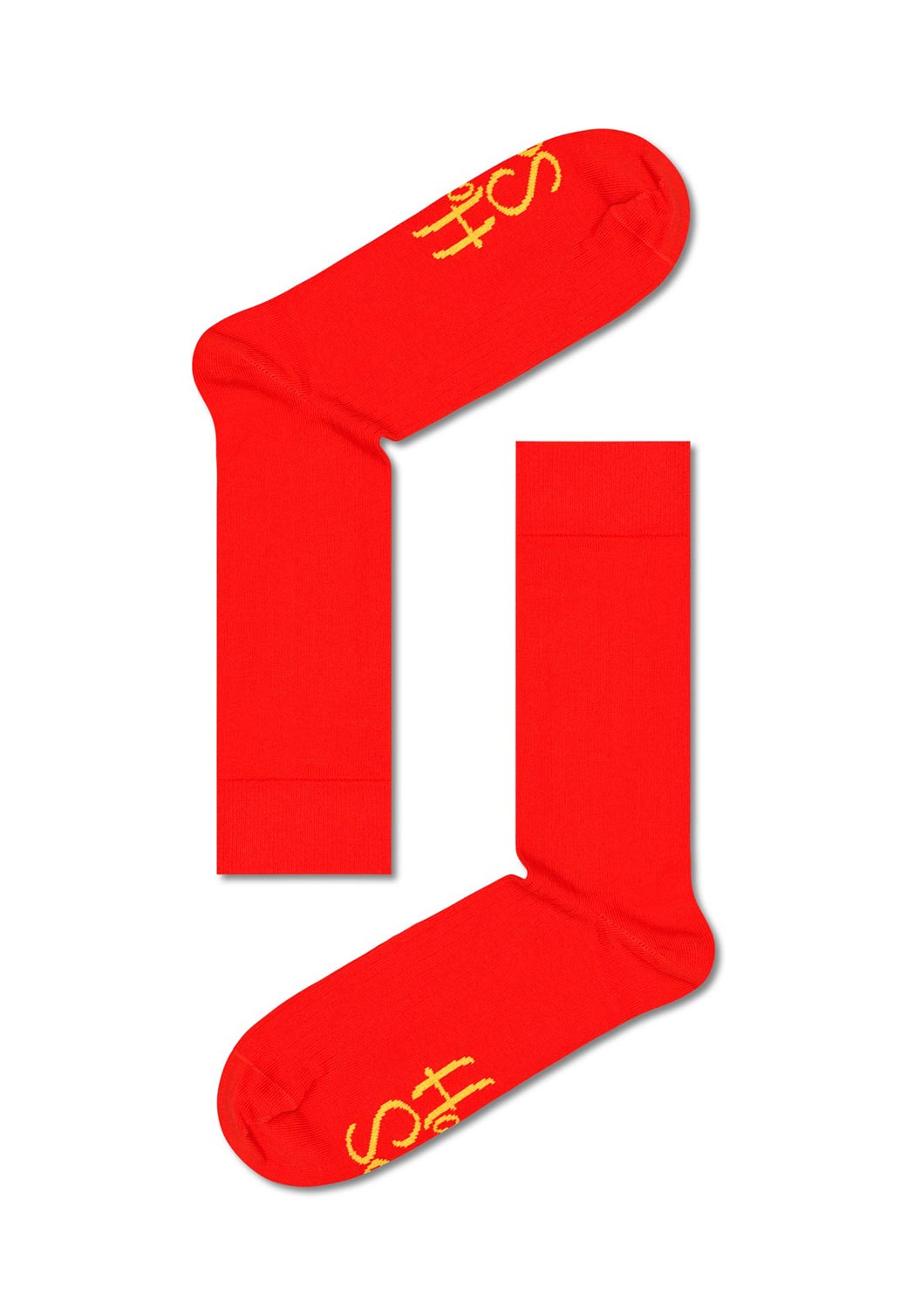 Red זוג גרביים גבוהות HAPPY SOCKS