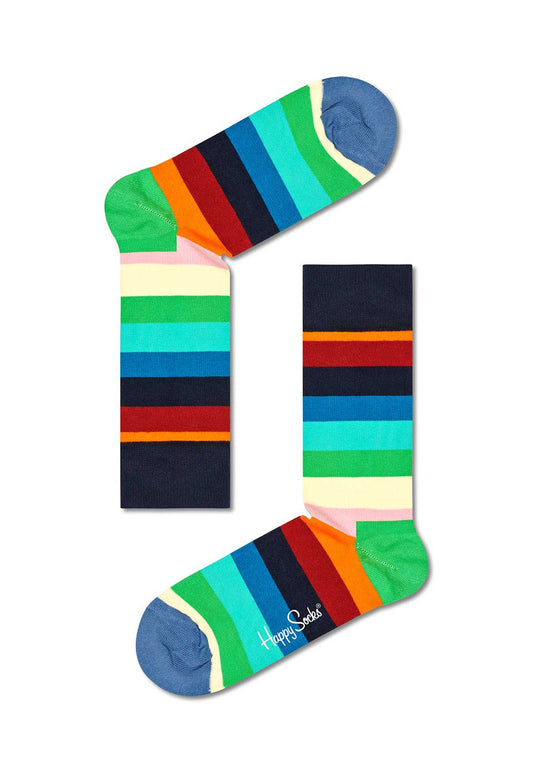 Dark Slate Gray STRIPE SOCK זוג גרביים HAPPY SOCKS