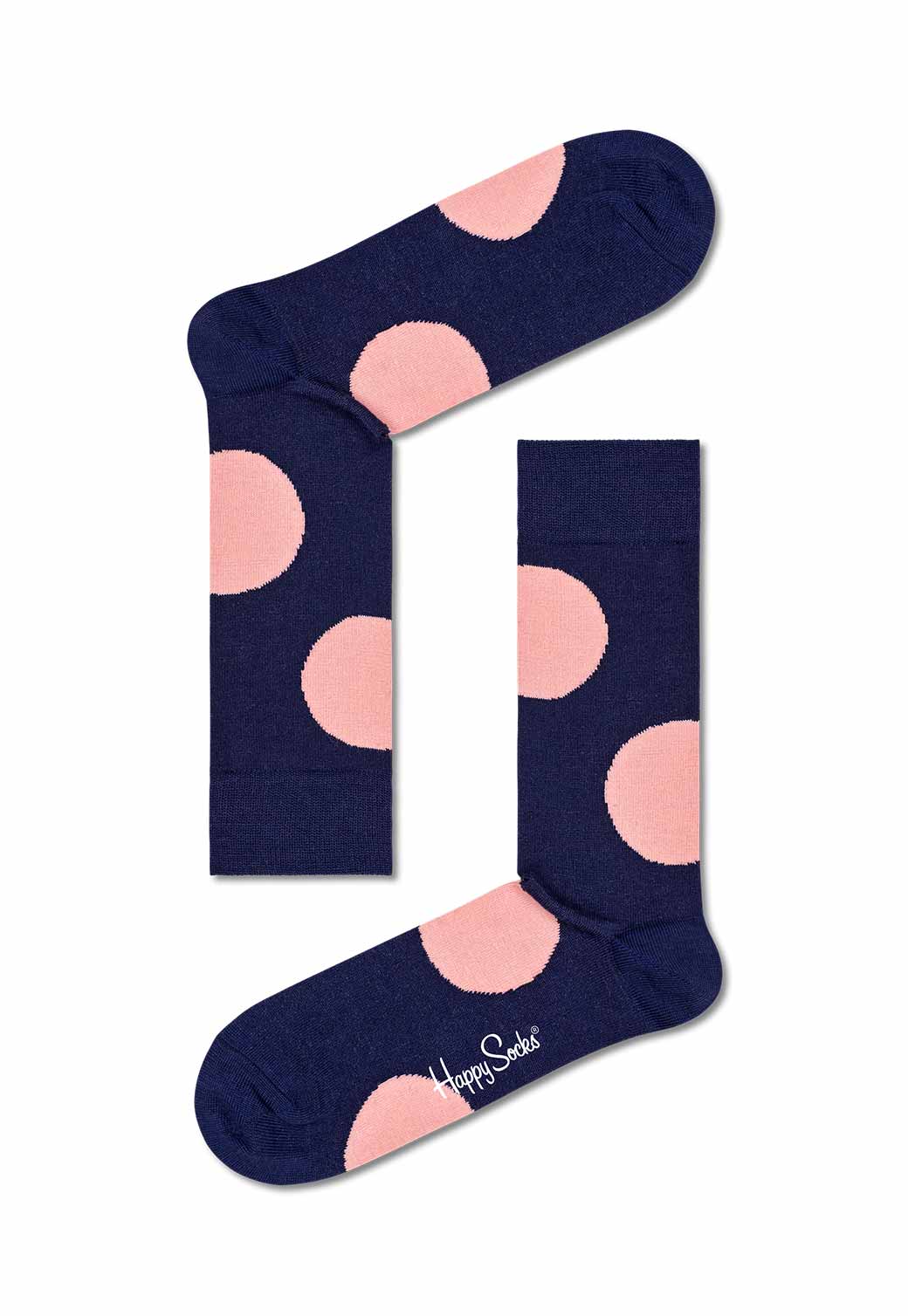 Light Pink זוג גרביים בהדפס נקודות ג'מבו HAPPY SOCKS