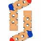 Sandy Brown מארז גרביים | 24 זוגות HAPPY SOCKS