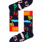 Black מארז 24 זוגות גרביים | THE BEATLES HAPPY SOCKS