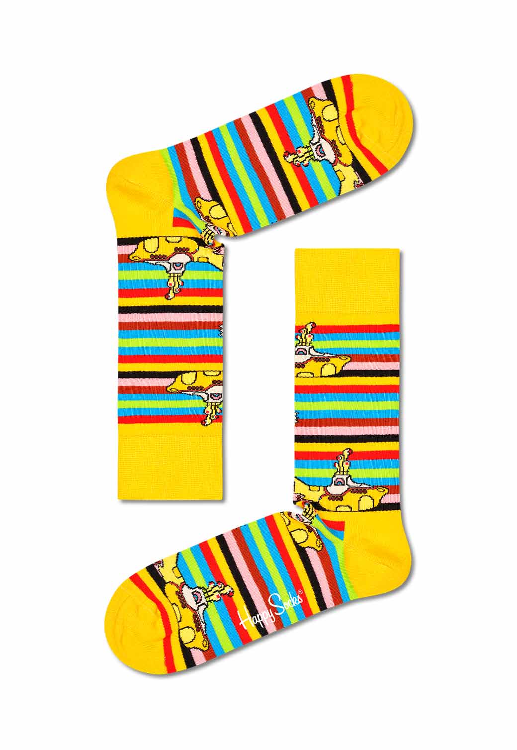 Gold מארז 24 זוגות גרביים | THE BEATLES HAPPY SOCKS