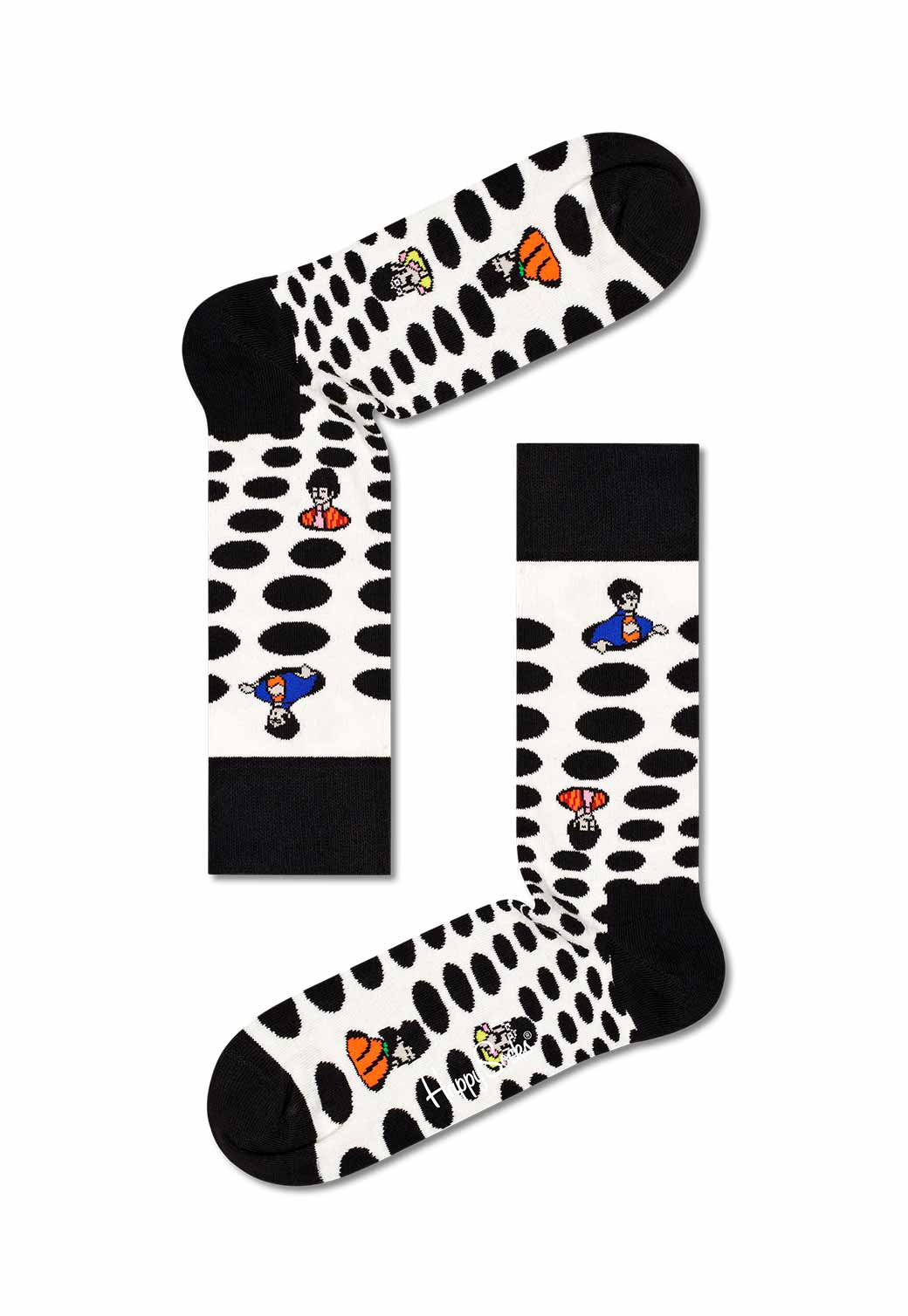 Black מארז 24 זוגות גרביים | THE BEATLES HAPPY SOCKS