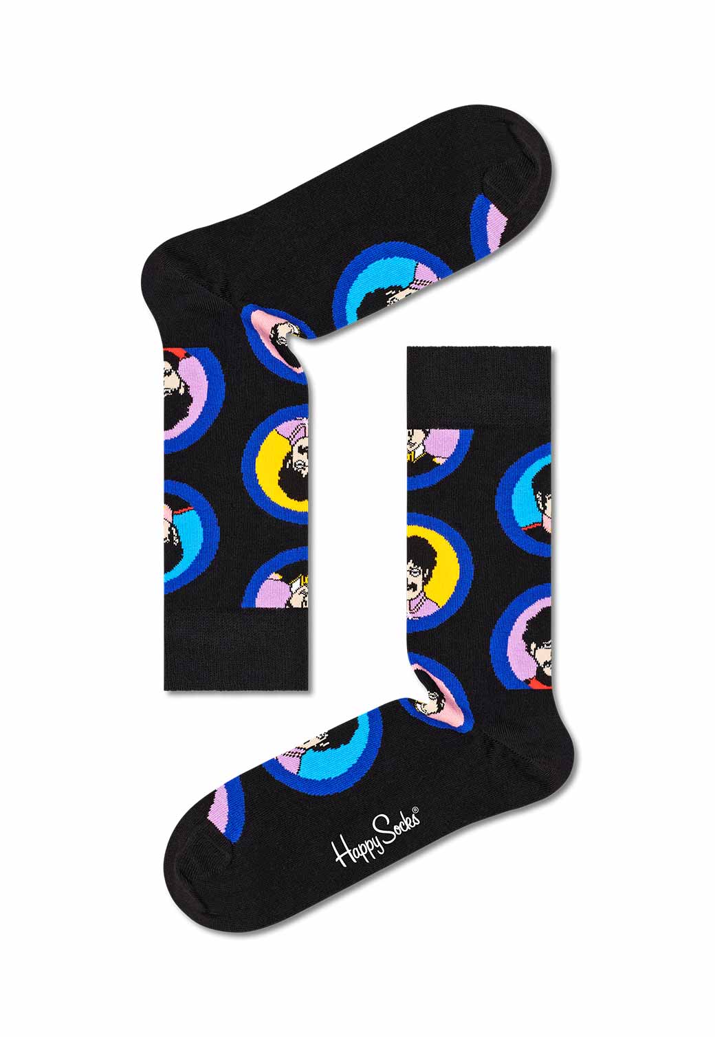 Black מארז 24 זוגות גרביים | THE BEATLES HAPPY SOCKS