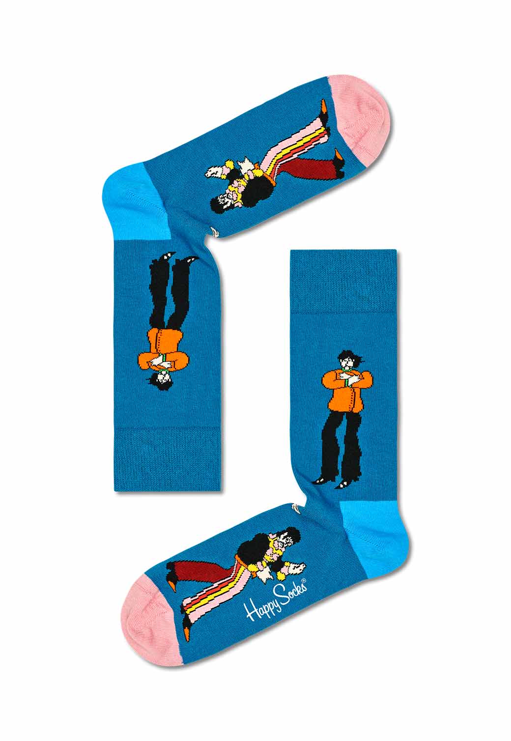 Dark Cyan מארז 24 זוגות גרביים | THE BEATLES HAPPY SOCKS