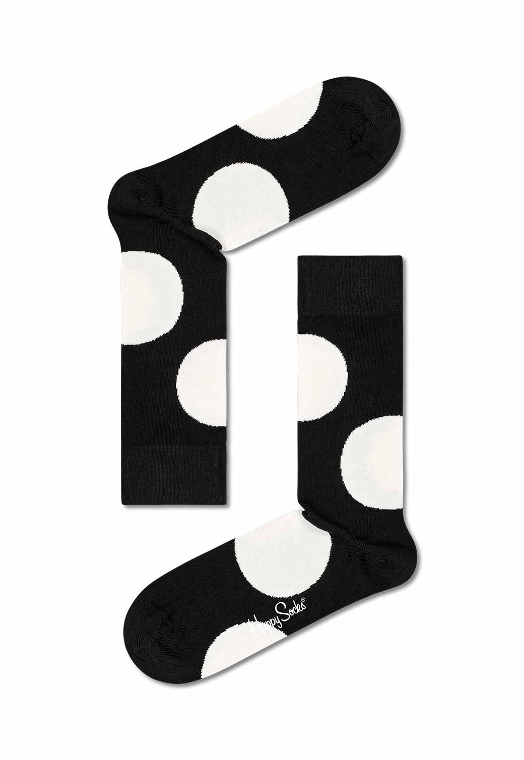 Black מארז גרביים בהדפס שחור ולבן | 4 זוגות HAPPY SOCKS