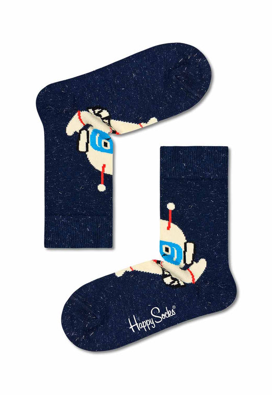 Midnight Blue מארז גרביים בהדפס צבעוני | 3 זוגות HAPPY SOCKS