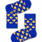 Light Goldenrod מארז גרביים אמבטיה לילדים | 3 זוגות HAPPY SOCKS