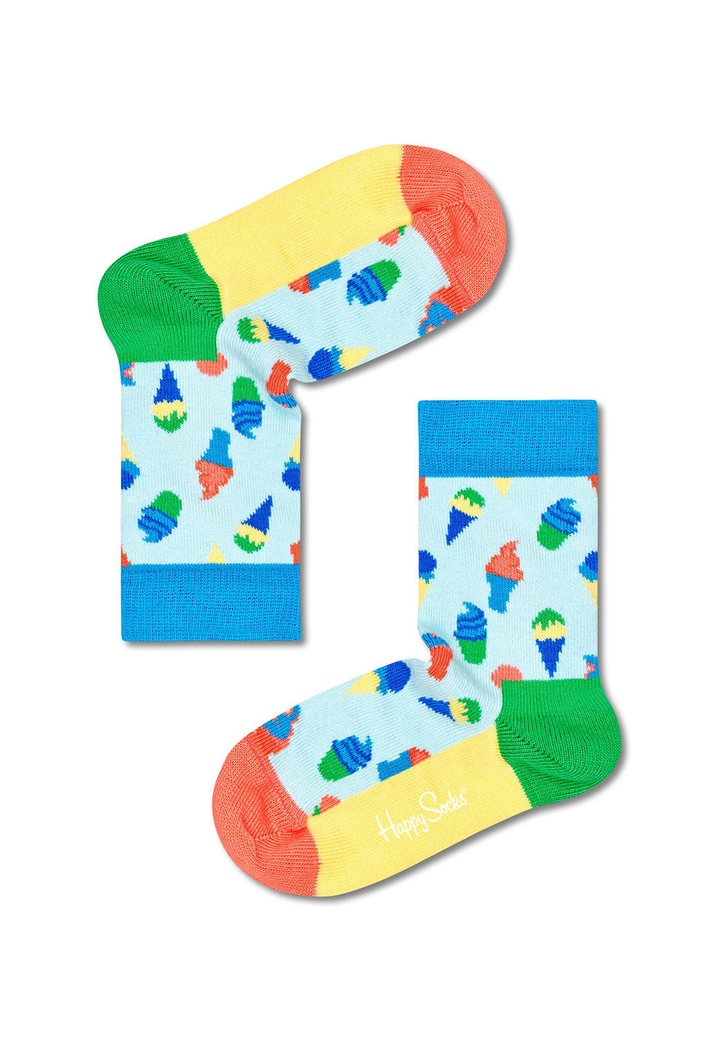 Light Sea Green מארז גרביים גלידה לילדים | 2 זוגות HAPPY SOCKS