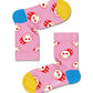 Light Pink מארז גרביים במהדורת סמיילי לילדים | 4 זוגות HAPPY SOCKS