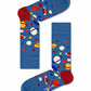 Dark Slate Blue מארז גרביים בהדפס חלל | 3 זוגות HAPPY SOCKS