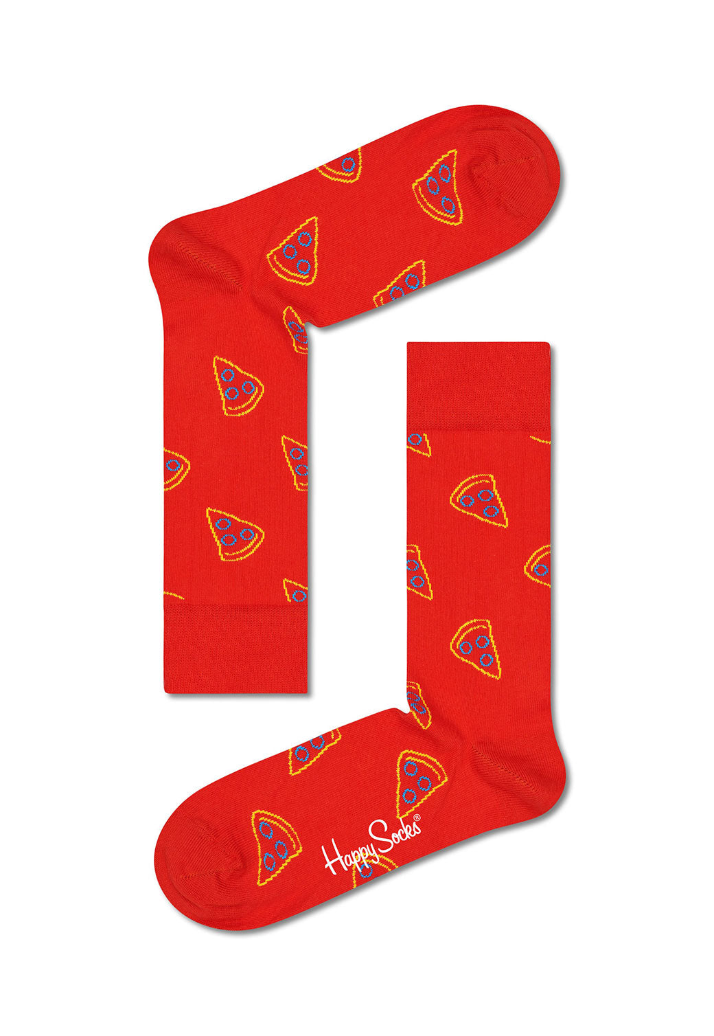 Firebrick מארז גרביים פיצה | 2 זוגות HAPPY SOCKS