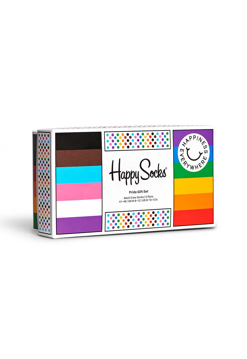 Dark Slate Gray מארז גרביים גאווה | 3 זוגות HAPPY SOCKS