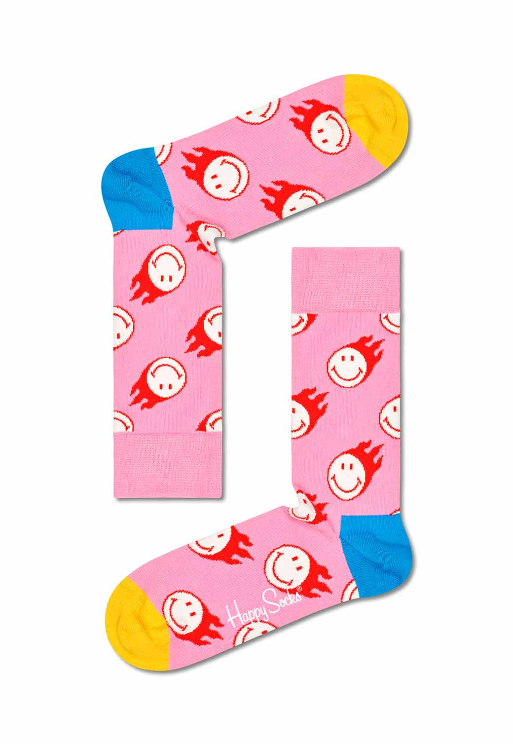 Pink מארז גרביים סמיילי | 6 זוגות HAPPY SOCKS