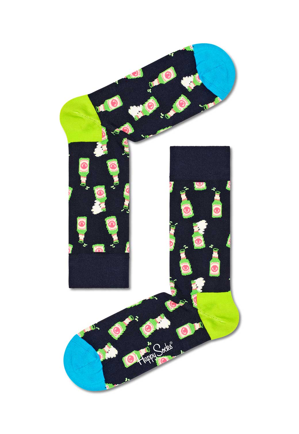 Dark Slate Gray מארז גרביים אוכל לנשים | 4 זוגות HAPPY SOCKS