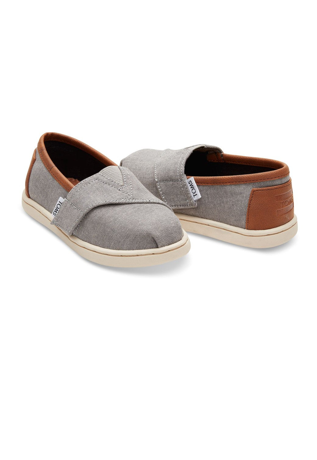 Gray נעלי בד עם סקוץ' | ילדים TOMS