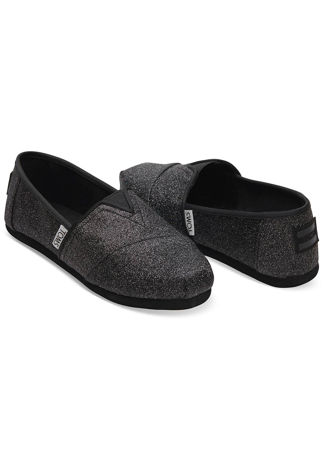 Black נעלי בד נוצצות | ילדים TOMS