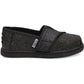 Dark Slate Gray נעלי בד נוצצות עם סקוץ' | ילדים TOMS