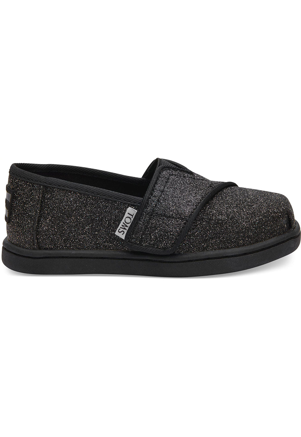 Dark Slate Gray נעלי בד נוצצות עם סקוץ' | ילדים TOMS