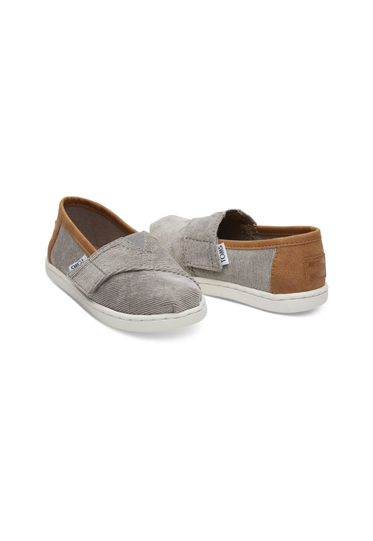 Dark Gray נעלי בד עם סקוץ' | ילדים TOMS