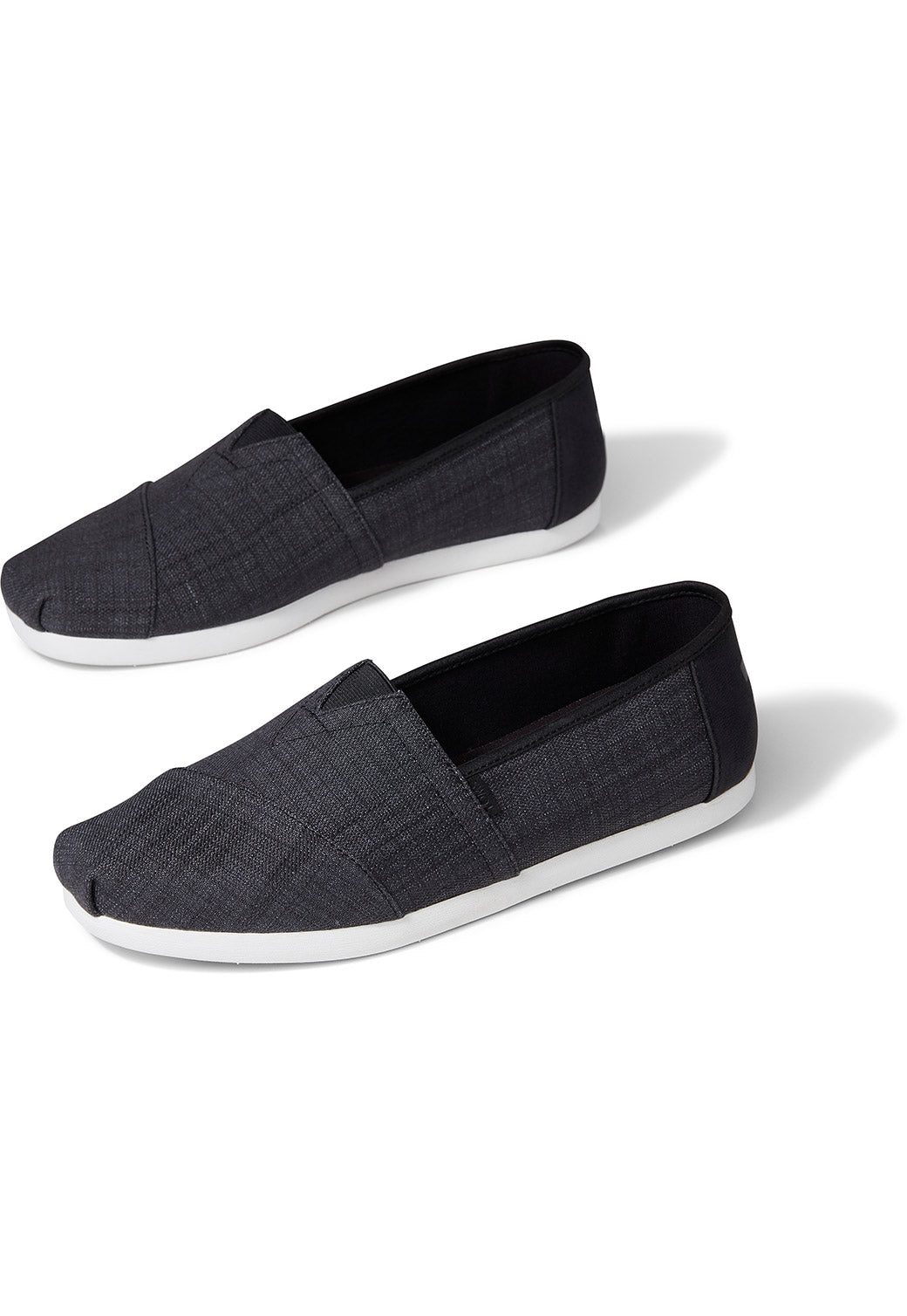 Dark Slate Gray נעלי בד שטוחים TOMS