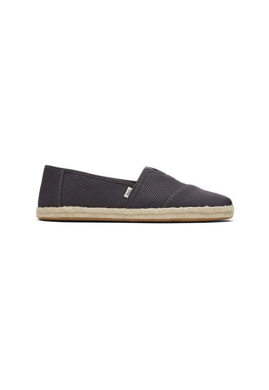 Dark Slate Gray נעלי בד שטוחים עם סוליית אספדריל TOMS