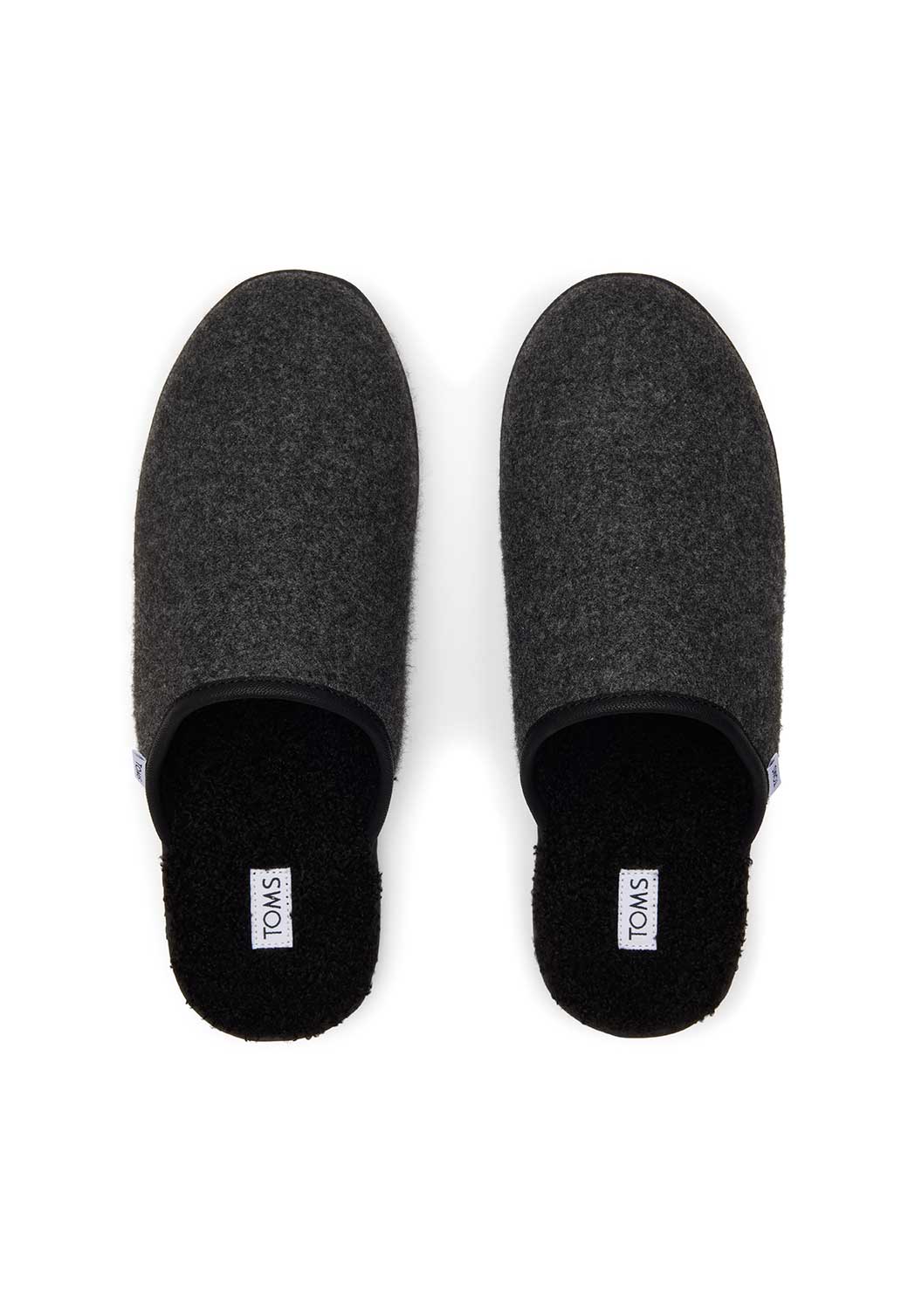 Black נעלי בית לגברים TOMS