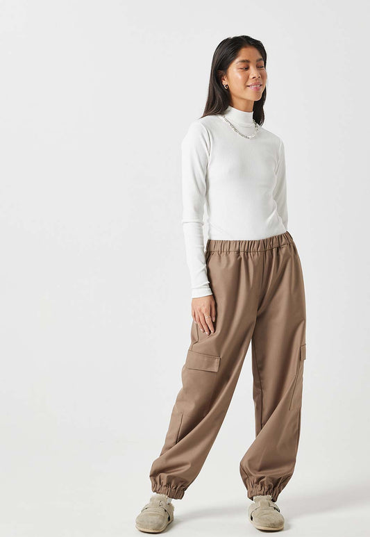 KATES מכנסי קרגו ארוכים לנשים