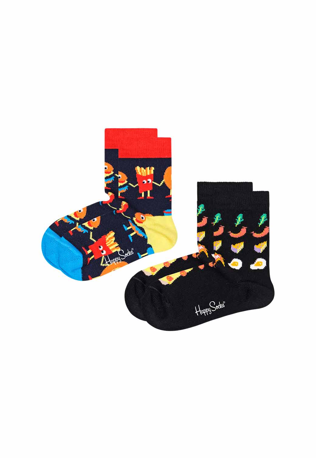 Black מארז גרביים לילדים | 2 זוגות HAPPY SOCKS