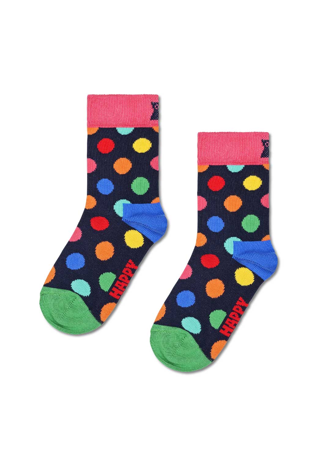 Light Coral 2-PACK STRIPE SOCKS זוג גרביים HAPPY SOCKS