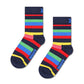 Salmon 2-PACK STRIPE SOCKS זוג גרביים HAPPY SOCKS