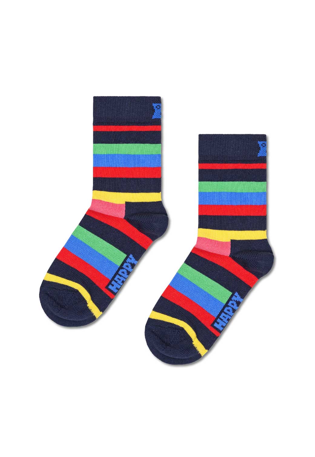 Salmon 2-PACK STRIPE SOCKS זוג גרביים HAPPY SOCKS