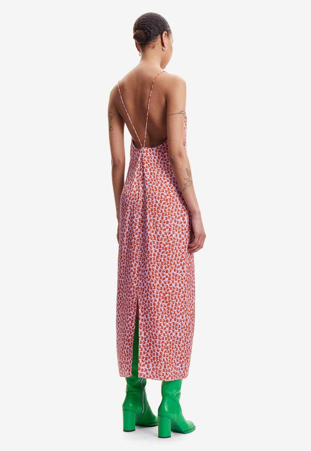 White Smoke שמלת מידי לנשים Nicoline SAMSOE SAMSOE