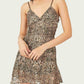 Light Gray SIERRA LACE MINI שמלת מיני FREE PEOPLE