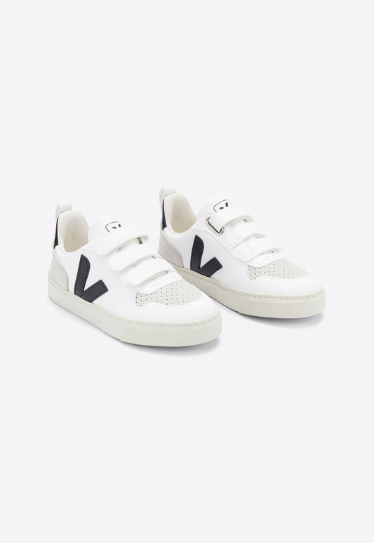 White Smoke סניקרס עם סקוצ'ים לילדים Small V-10 VEJA