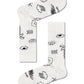 Lavender מארז גרביים בצבעי שחור לבן | 4 זוגות HAPPY SOCKS