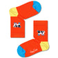 Orange Red מארז גרביים בהדפס חווה לילדים | 5 זוגות HAPPY SOCKS