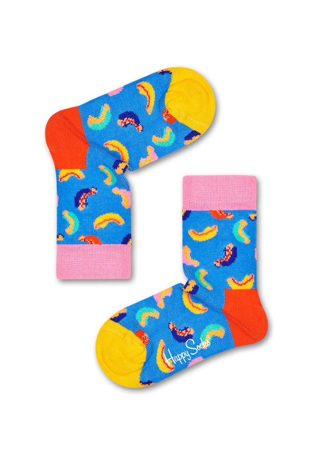 Dodger Blue זוג גרביים בהדפס נקניקיה | ילדים HAPPY SOCKS