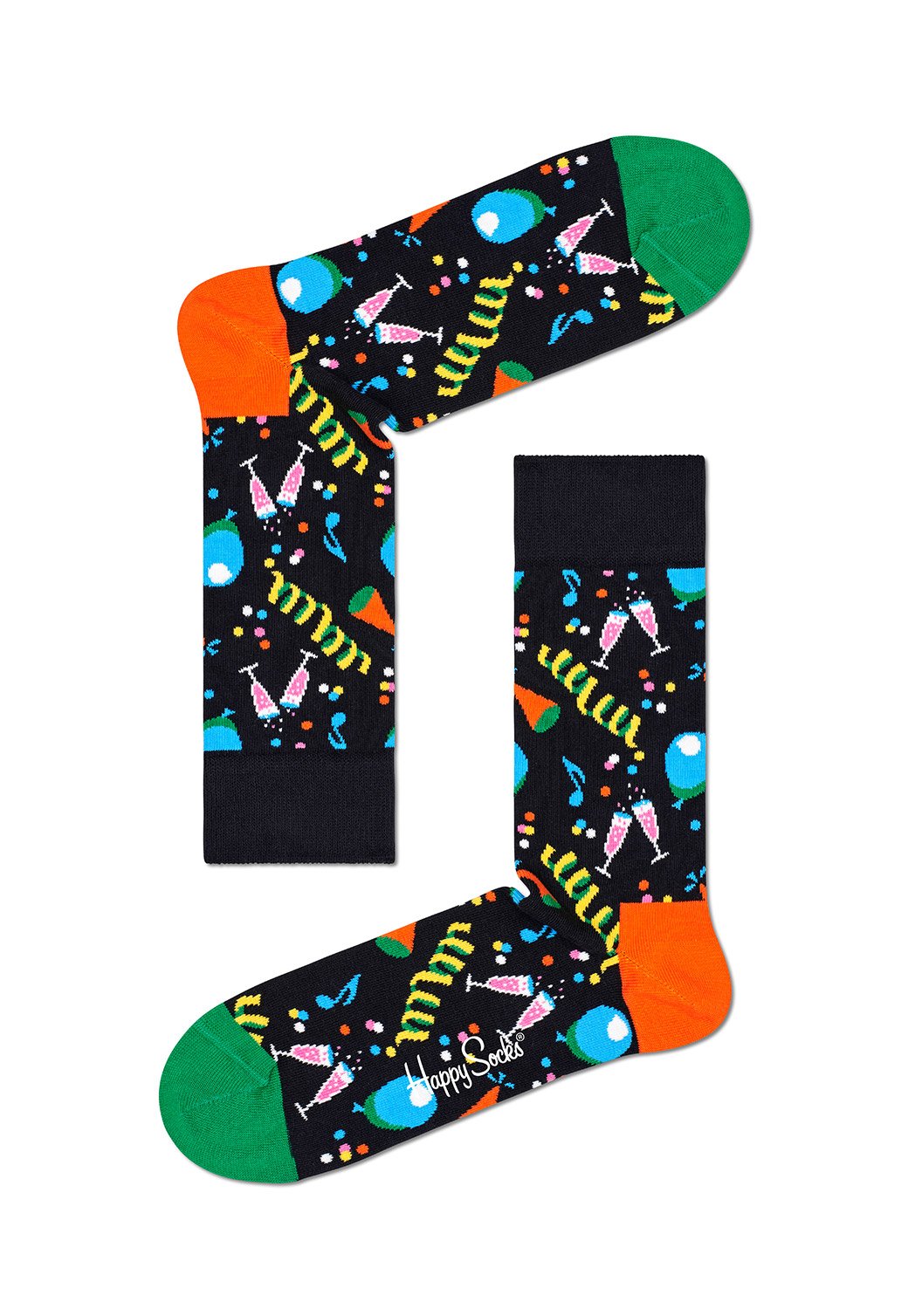 Dark Salmon מארז גרביים בהדפס יומולדת | 3 זוגות HAPPY SOCKS