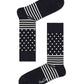 Black מארז גרביים בהדפס גיאומטרי | 4 זוגות HAPPY SOCKS